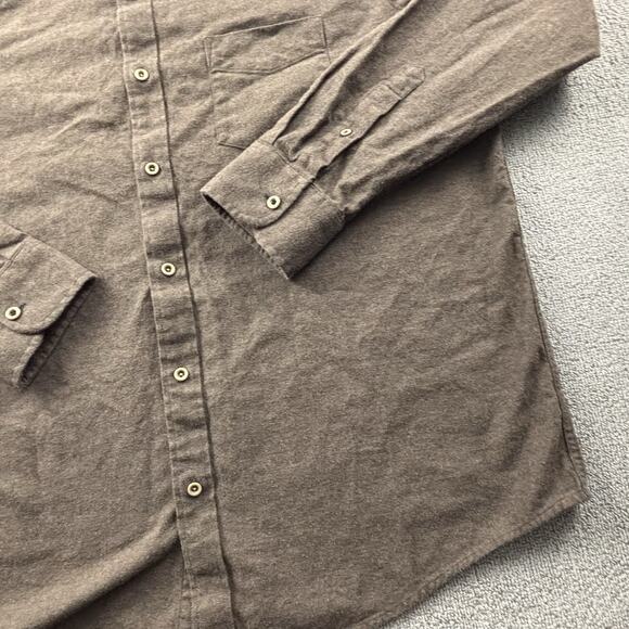 UNTUCKit Shirt Adult 2XL XXL Brown Button Up Long Sleeve Flannel Casual Men's - Picture 5 of 14